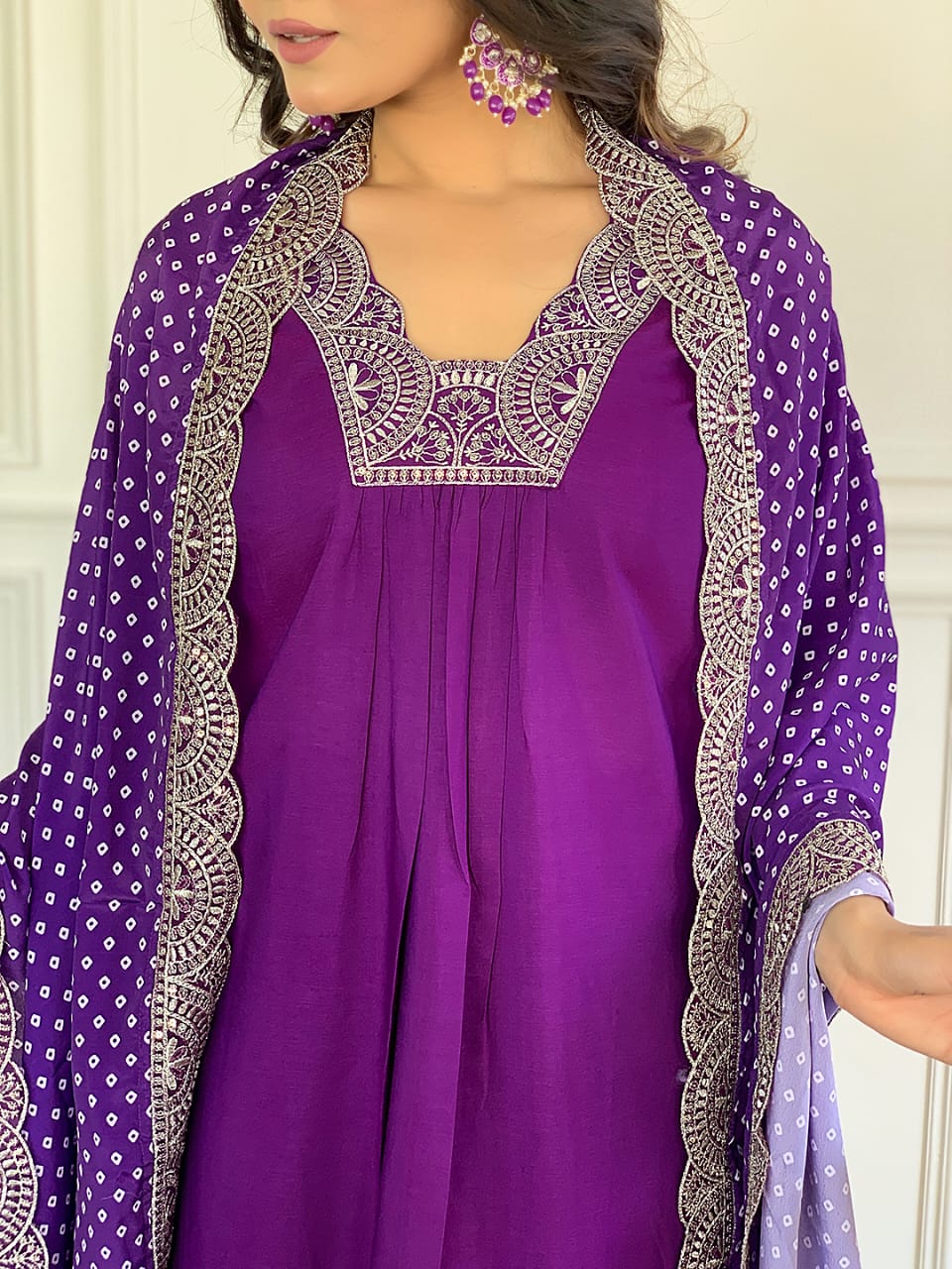 KF 457 Kalaai Viscose Chanderi Embroidery Kurti With Bottom Dupatta Wholesalers In India